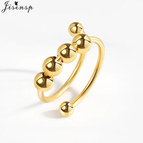 Metal Beads Fidget Rings