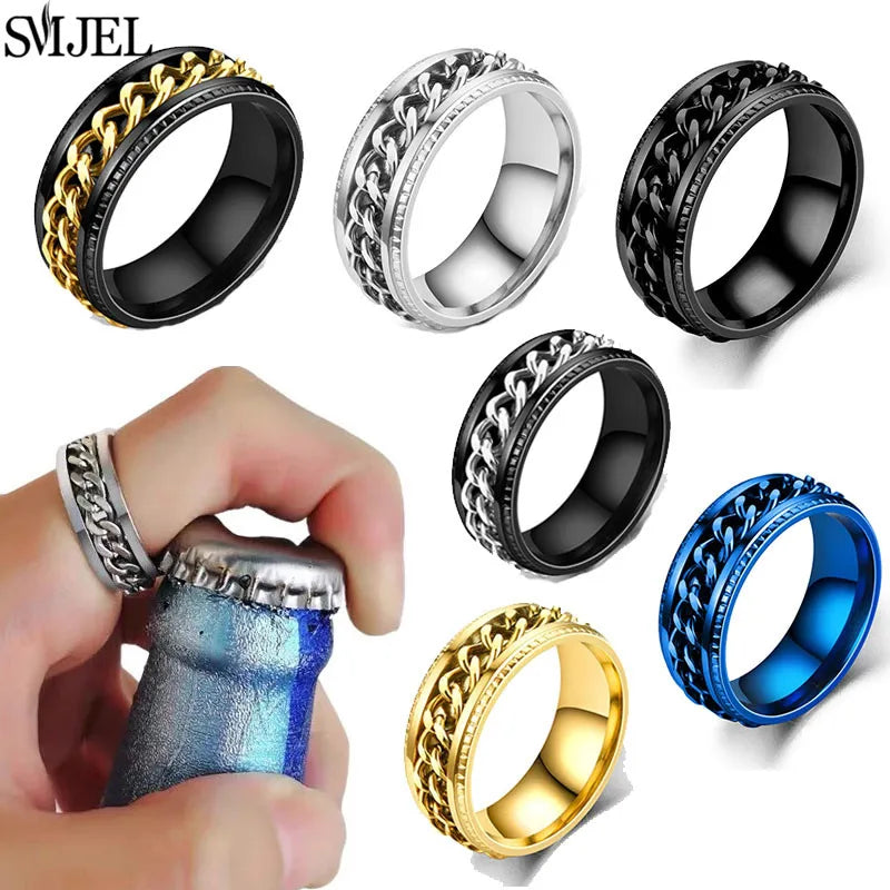 Fidget Rotating Rings - Chain style