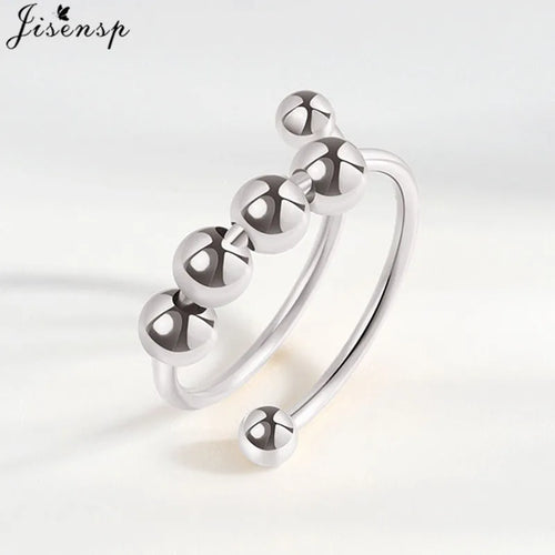 Metal Beads Fidget Rings