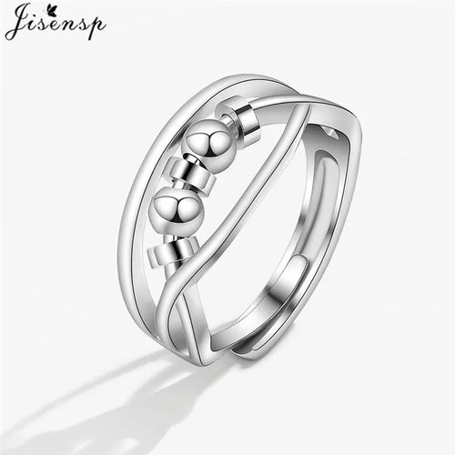 Metal Beads Fidget Rings