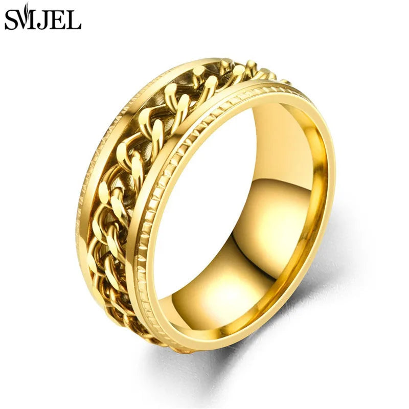 Fidget Rotating Rings - Chain style