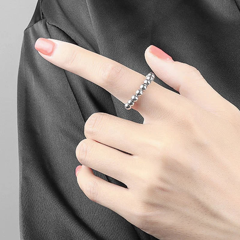 Metal Beads Fidget Rings