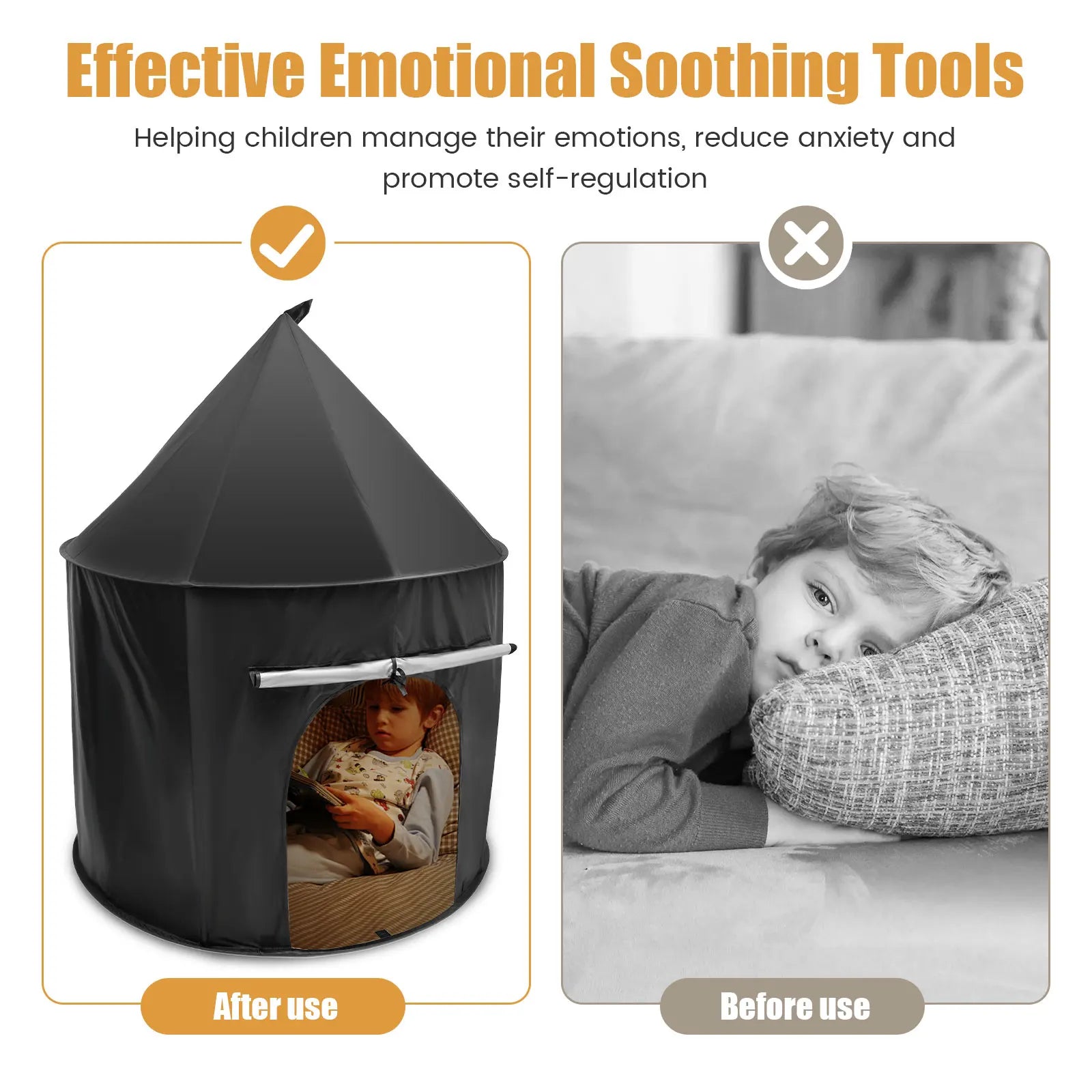 Sensory Calming Tent - Hideout Sensory Nest - Portable