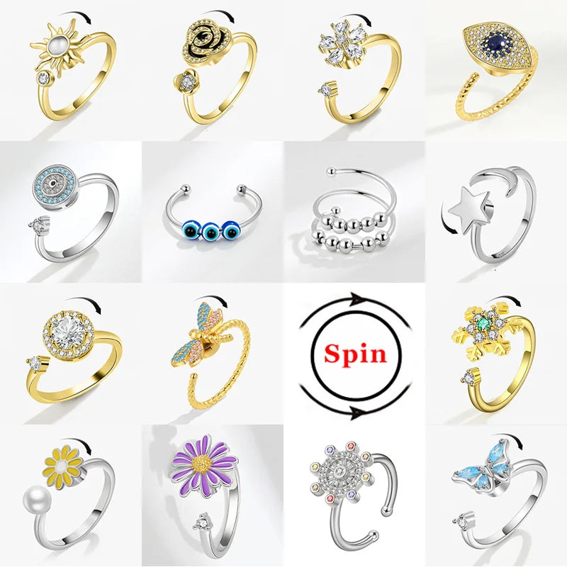 Anxiety Ring, Fidget Spinner Ring