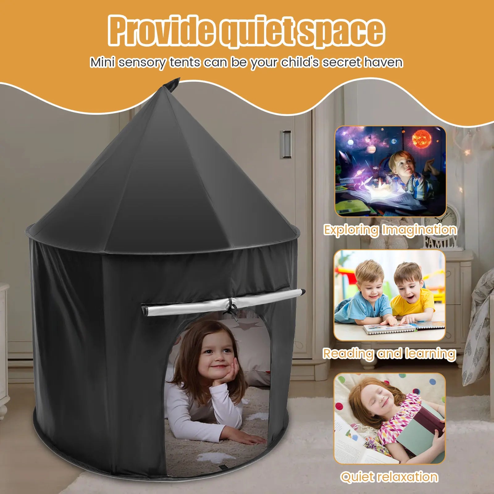 Sensory Calming Tent - Hideout Sensory Nest - Portable