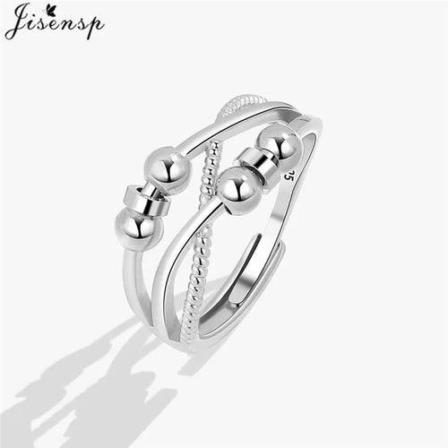 Metal Beads Fidget Rings
