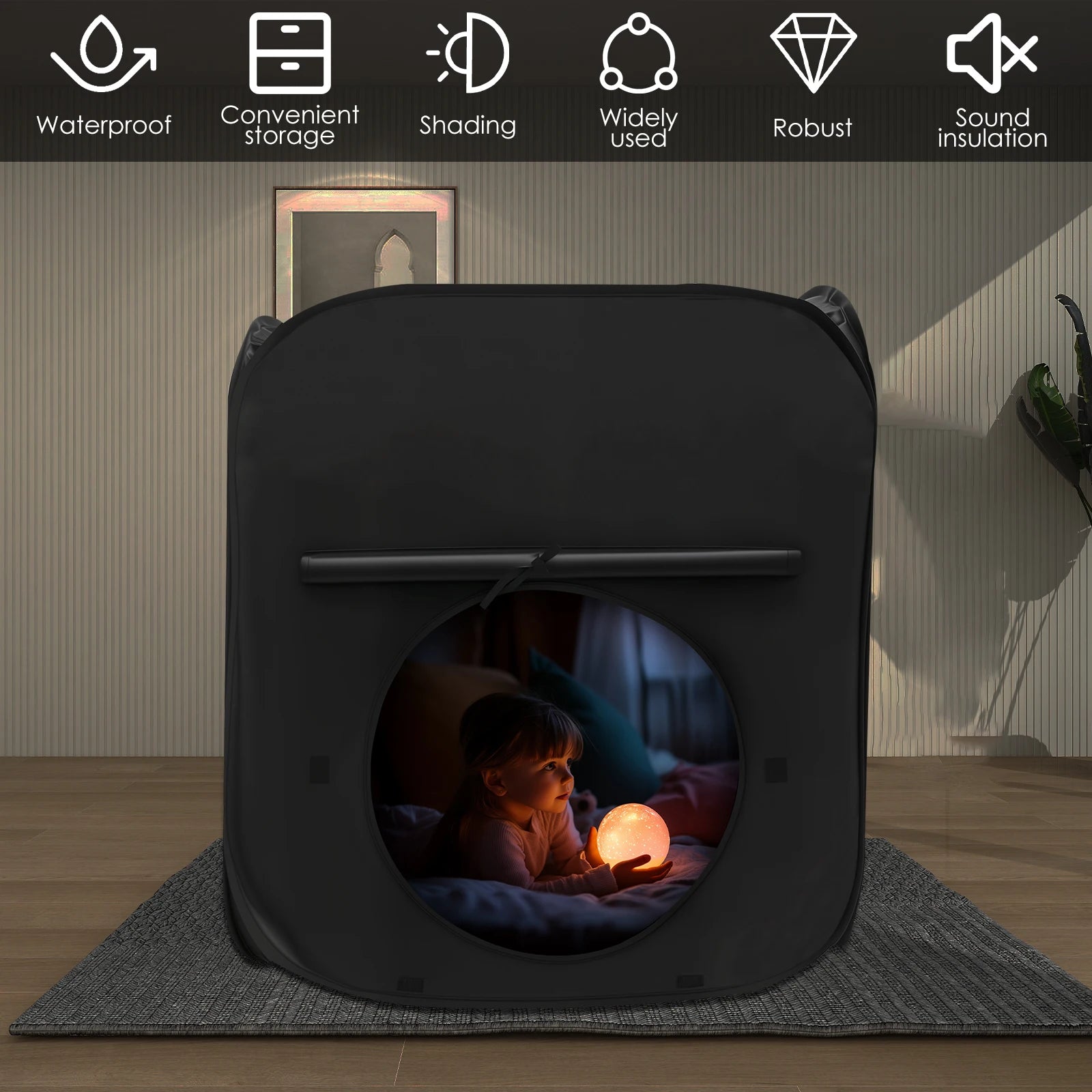 Kids Blackout Tent - Lightweight Calming Corner