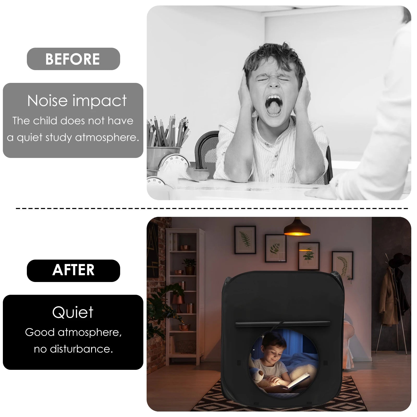Kids Blackout Tent - Lightweight Calming Corner
