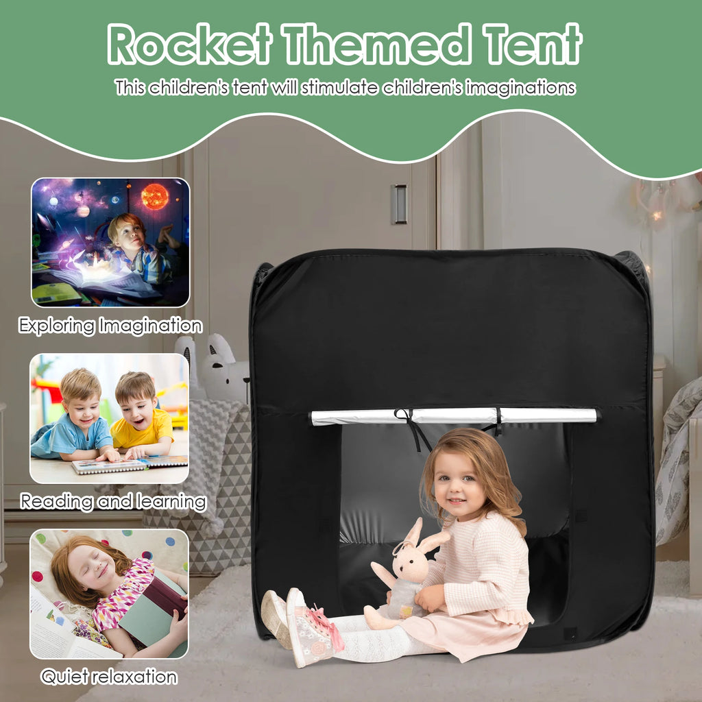 Kids Sensory Pop Up Tent with Storage Bag - Portable