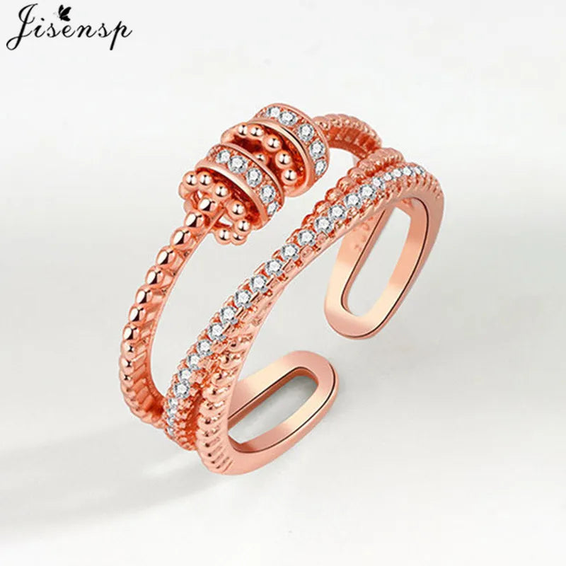 Metal Beads Fidget Rings
