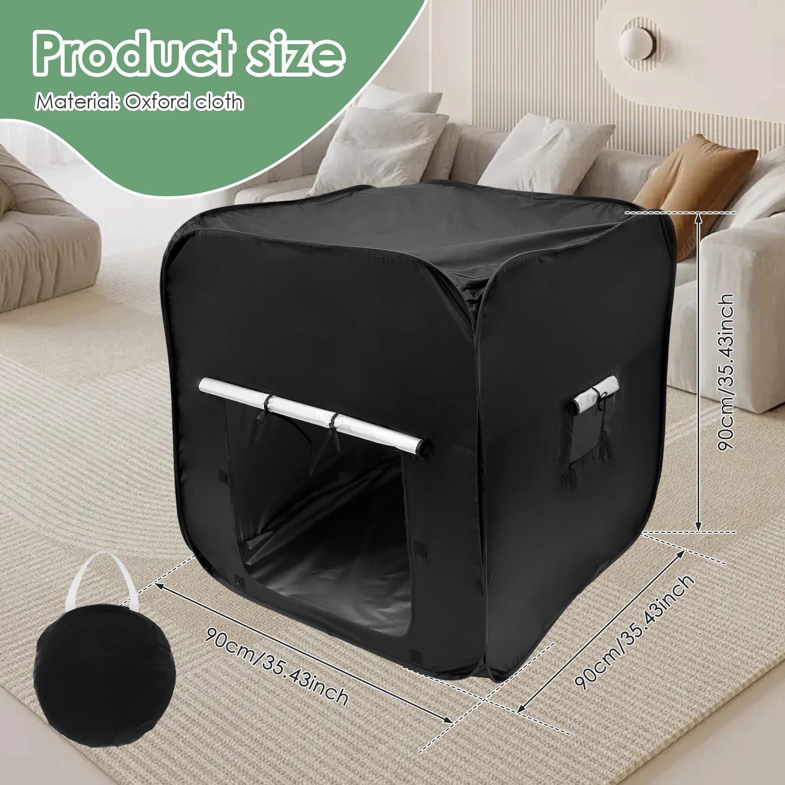 Kids Sensory Pop Up Tent with Storage Bag - Portable
