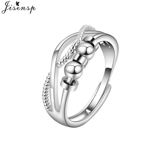 Metal Beads Fidget Rings