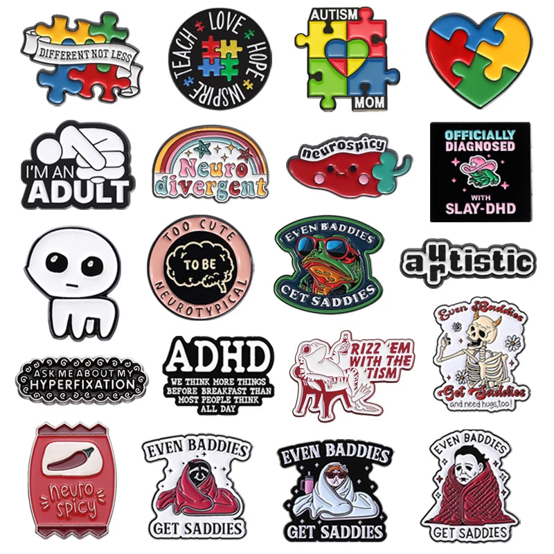 Neurodivergence Awareness Pins