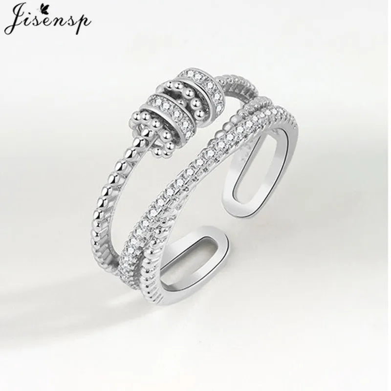 Metal Beads Fidget Rings