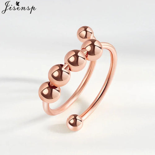 Metal Beads Fidget Rings