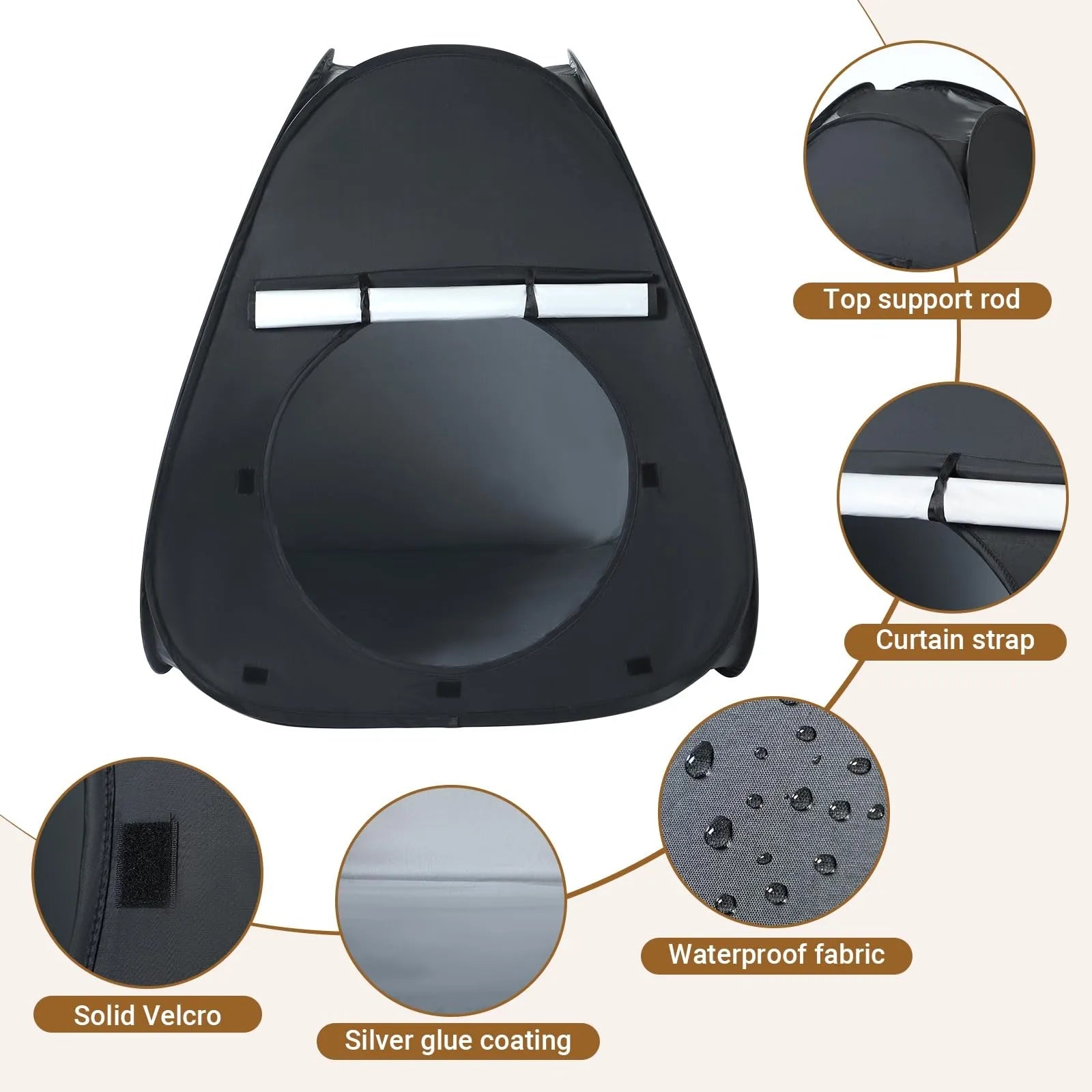 Blackout Sensory Tent - Foldable - With Storage Bag