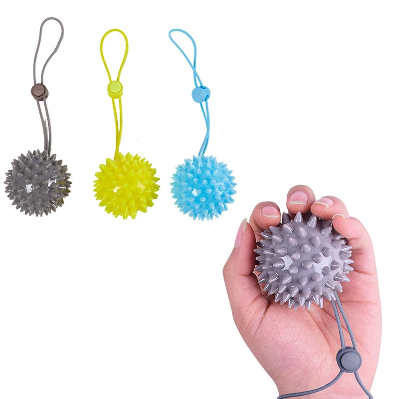 Spiky Massage Grip Ball With String