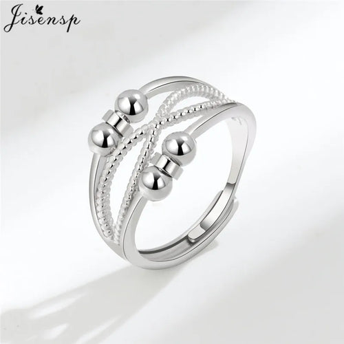 Metal Beads Fidget Rings