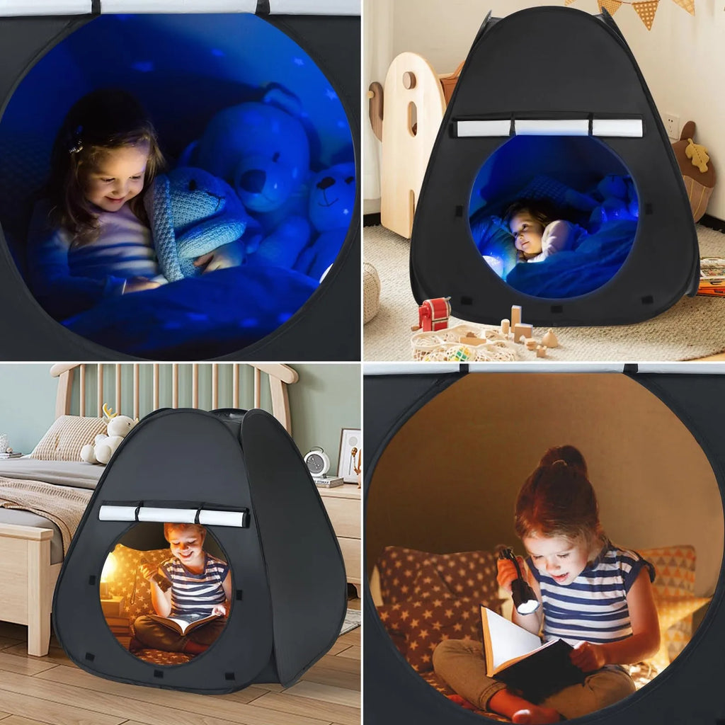 Blackout Sensory Tent - Foldable - With Storage Bag