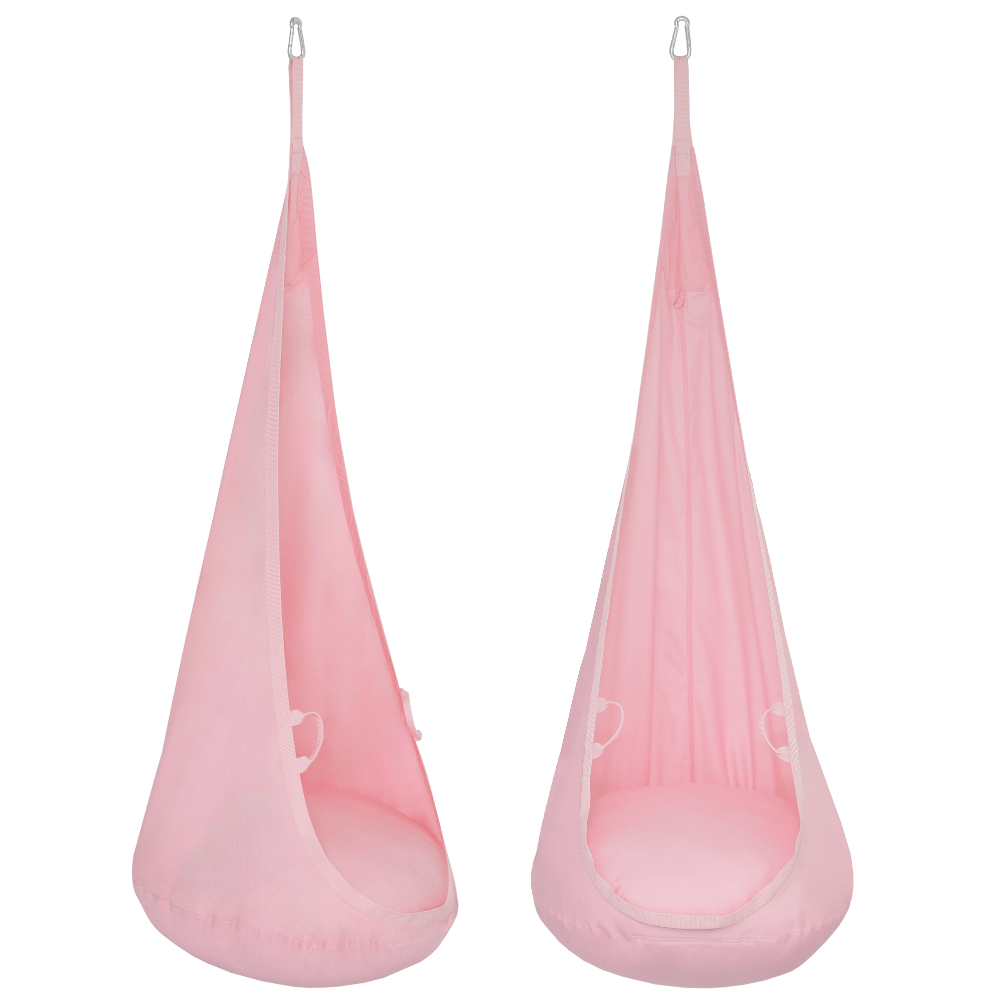 MAMOI® Swing hanging chair Pink, Indoor hammock, Sensory swing seat for bedroom for kids, Child door swinging nest for autism, Garden egg swings for children-0